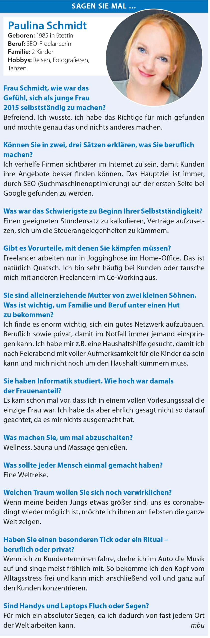 Über uns 1 Paulina Schmidt