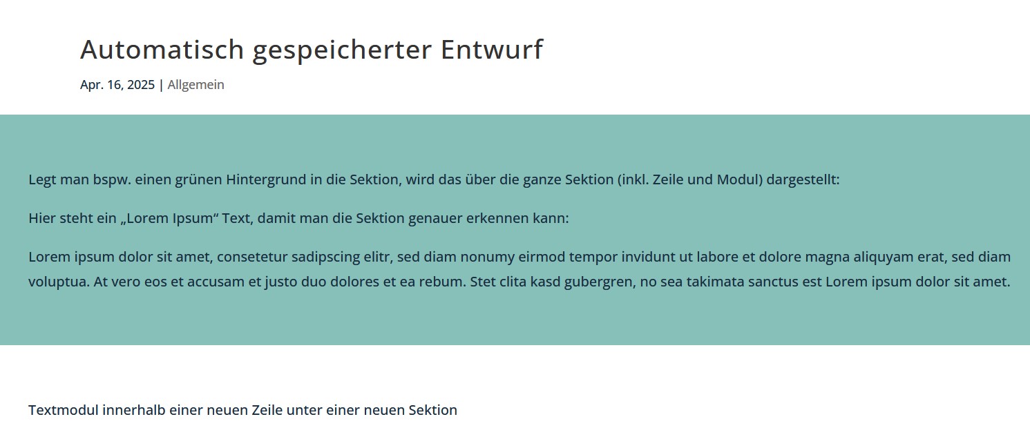 sektion sektion