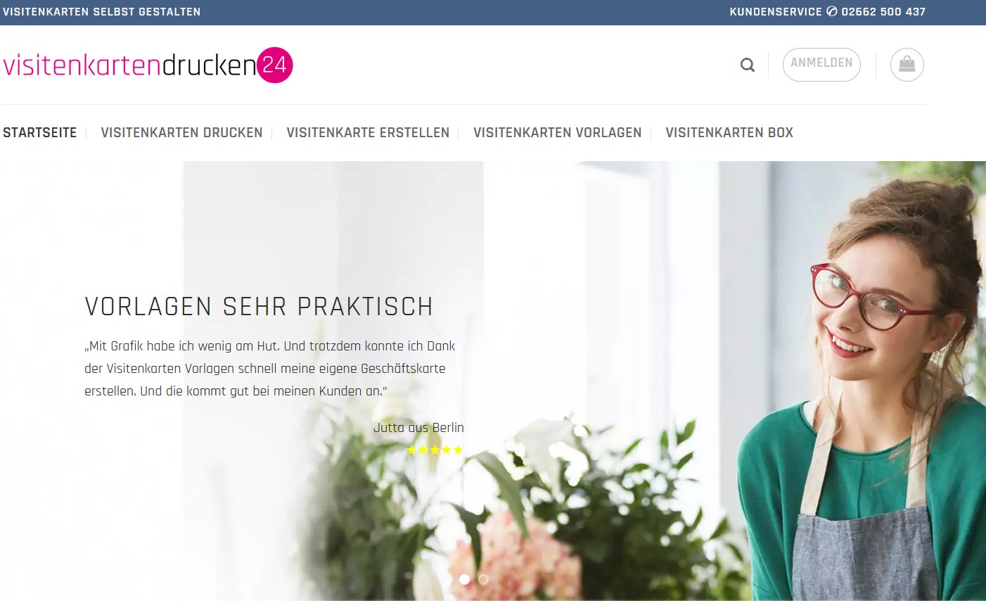 Visitenkarten online drucken